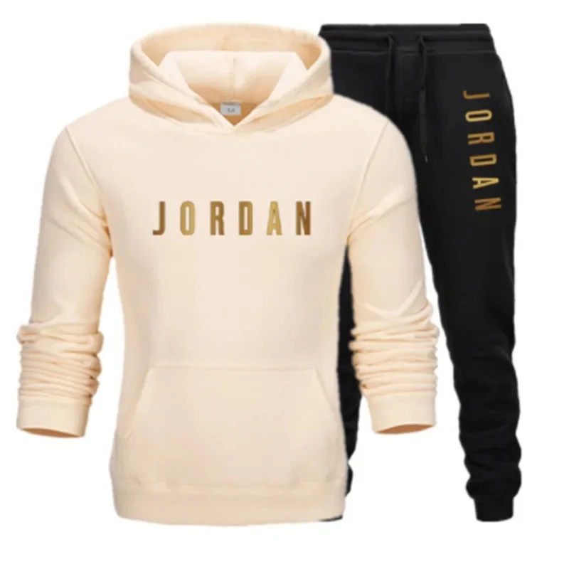 Streetwear Hoodie - Men's printed sports suit hoodie and