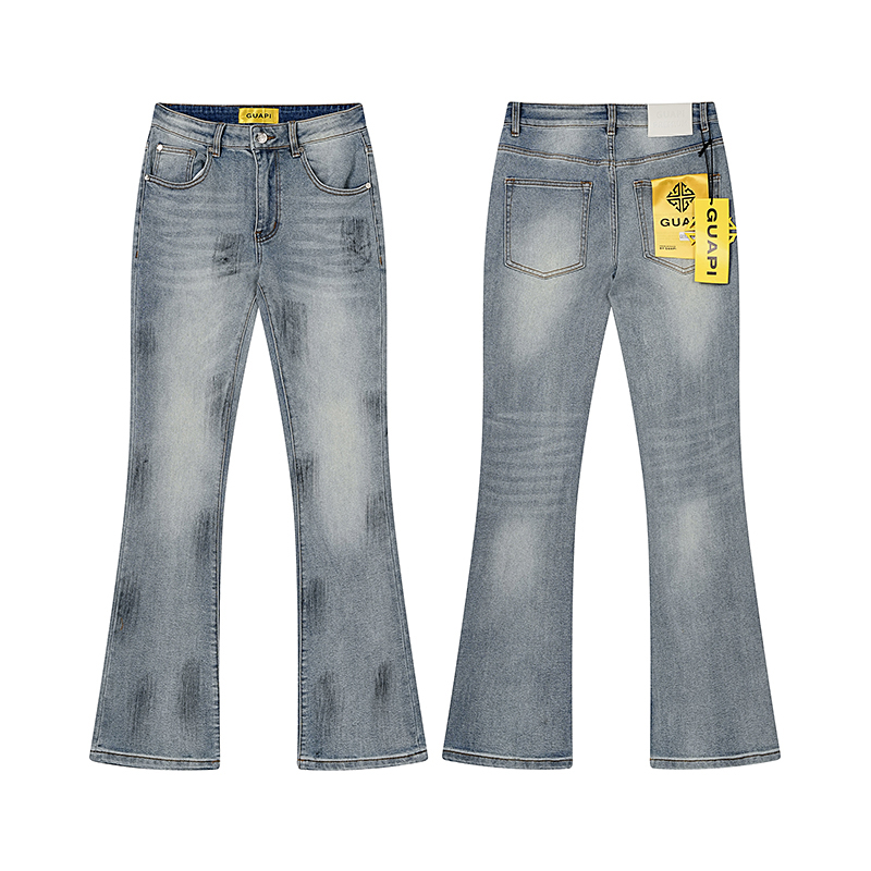 Men'S Fashion Jeans And Boots - 26FW GUAPI Jeans American Street Washed