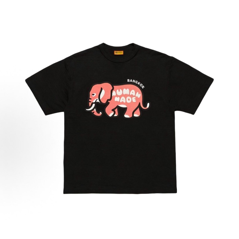 Mens Fashion Bangkok - Human Made Elephant Print Slub Cotton