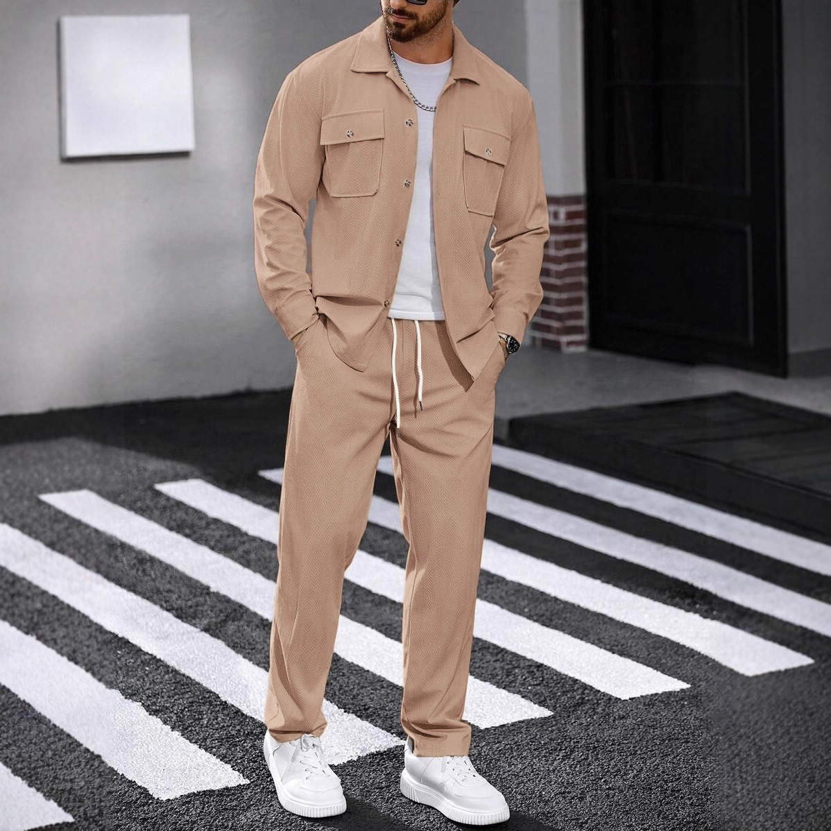Knitted Cardigan Men - New Spring And Autumn Casual Sportswear