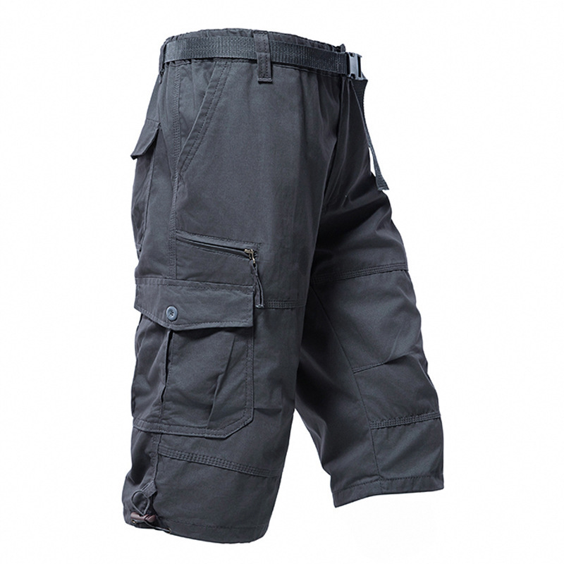 Men'S Fashion Overalls - Men's Cotton 3/4 Pants Loose Plus