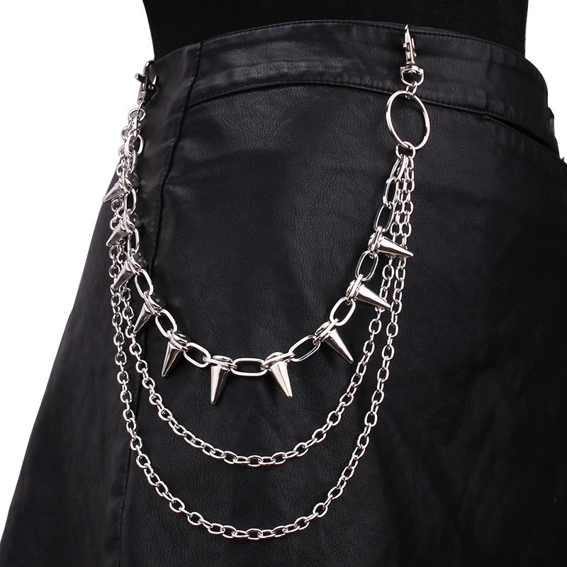 Men'S Fashion Overalls - Hip Hop Punk Rock Metal Pants