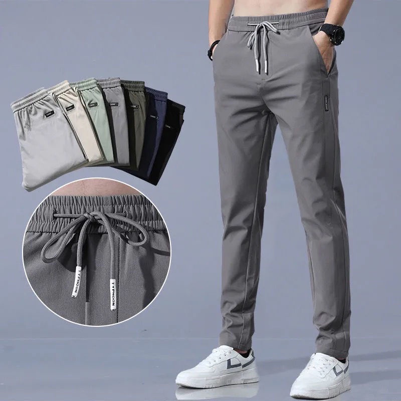 Chino Pants Men - Hot Men's Casual Pants Chinos Elastic