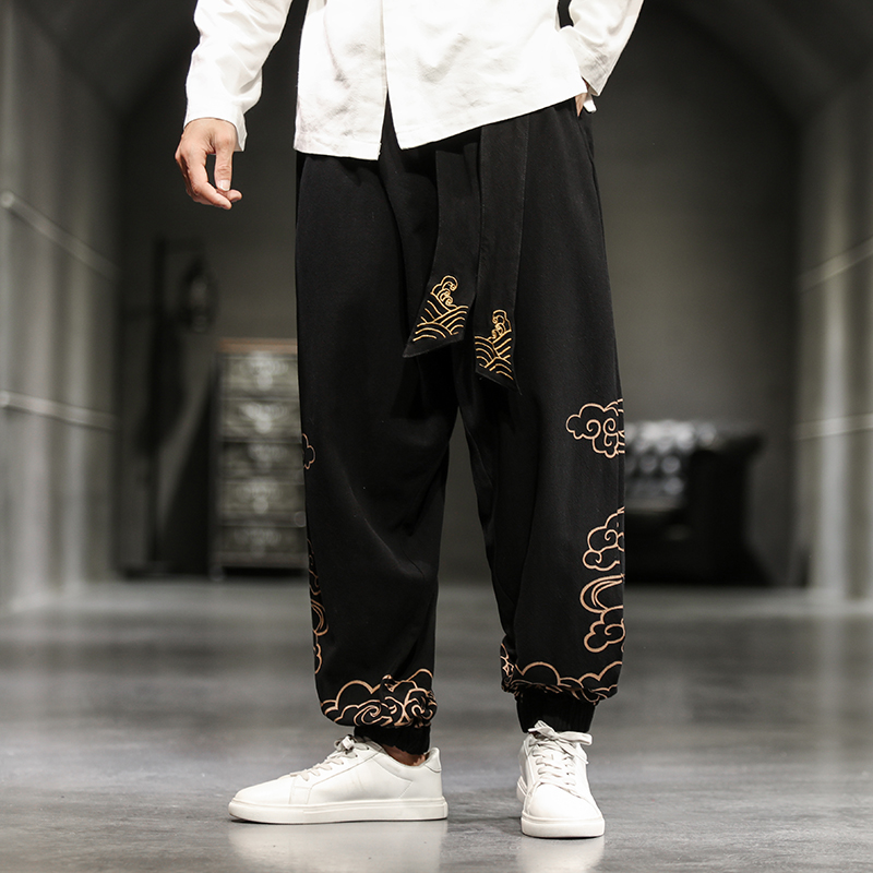Chinese Style Retro Auspicious - Chino Pants Men review and price