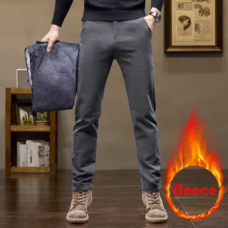 2026 Warm Fleece Pants Winter  - Men'S Fashion Jeans And Boots review and price