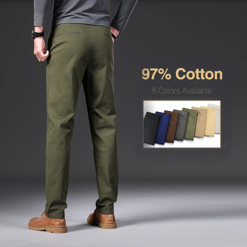Good Quality 97%Cotton Men's C - Chino Pants Men review and price