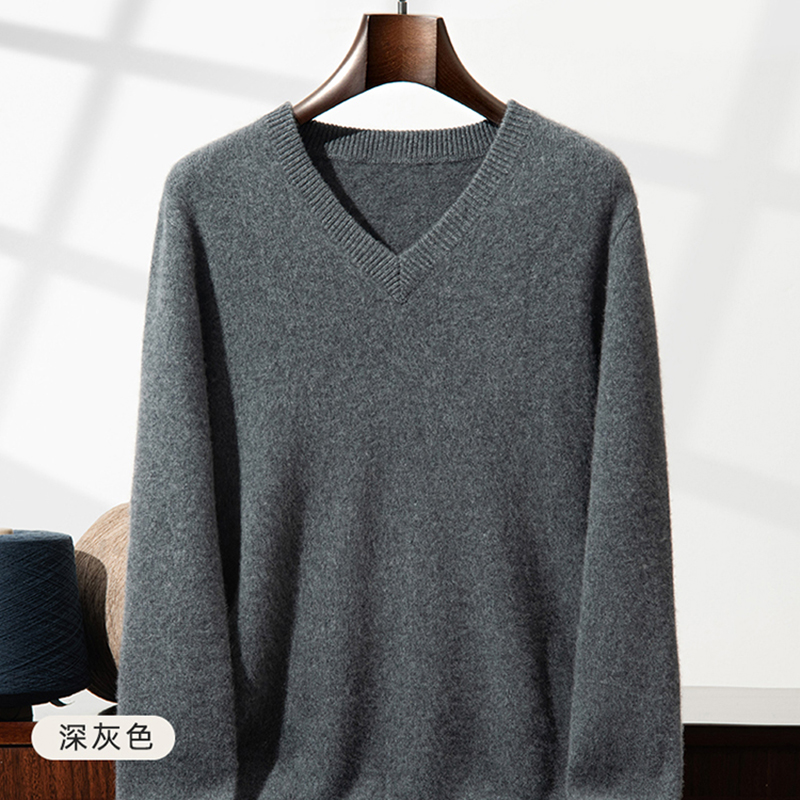 Thickened Cashmere Sweater Men - Knitted Cardigan Men review and price