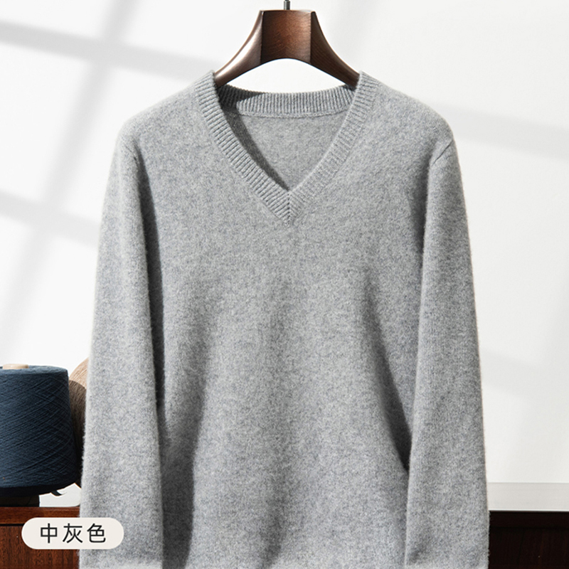 Thickened Cashmere Sweater Men - Knitted Cardigan Men review and price