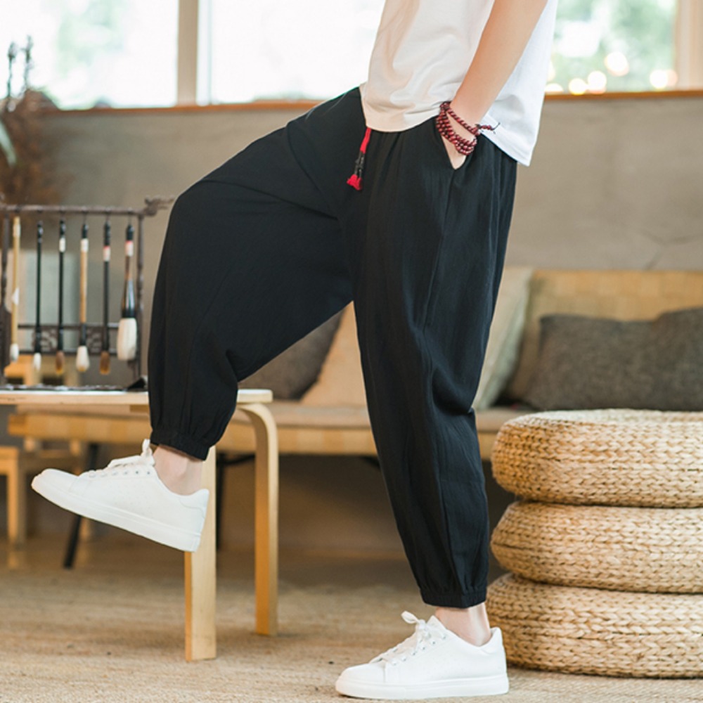 Men's Cotton and Linen Harem P - Chino Pants Men review and price