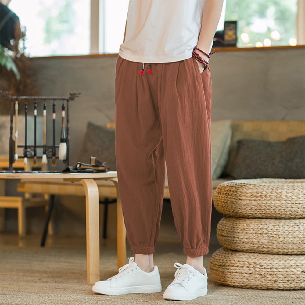 Men's Cotton and Linen Harem P - Chino Pants Men review and price