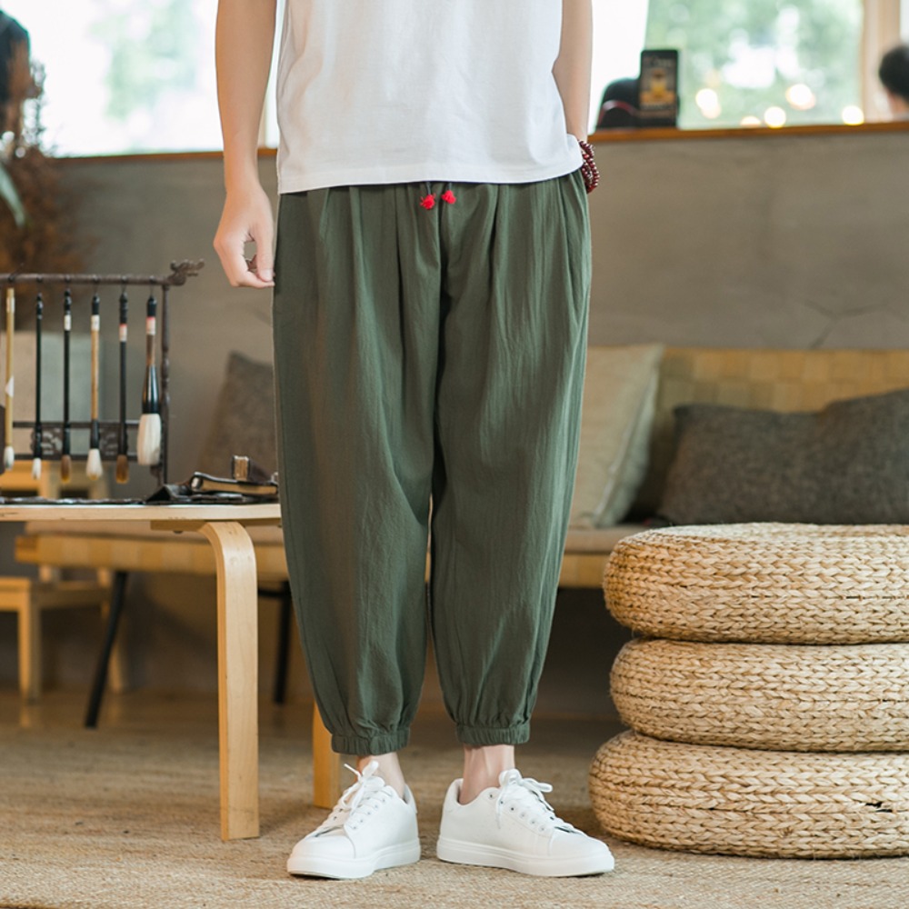 Men's Cotton and Linen Harem P - Chino Pants Men review and price