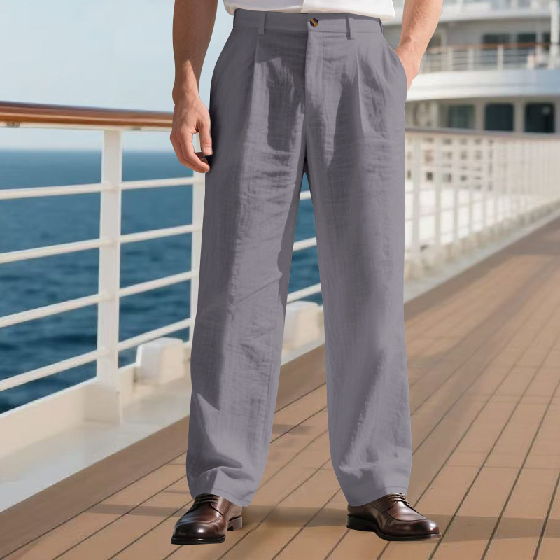 Men High Waist Pleated Dress P - Chino Pants Men review and price