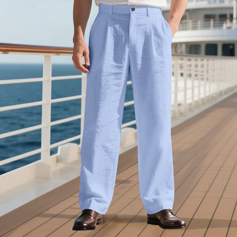 Men High Waist Pleated Dress P - Chino Pants Men review and price