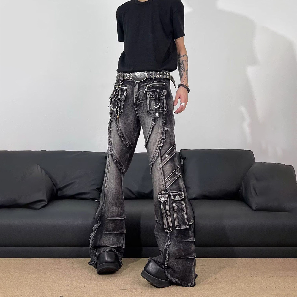 Mens Tassel Pocket Embellished - Men'S Fashion Jeans And Boots review and price
