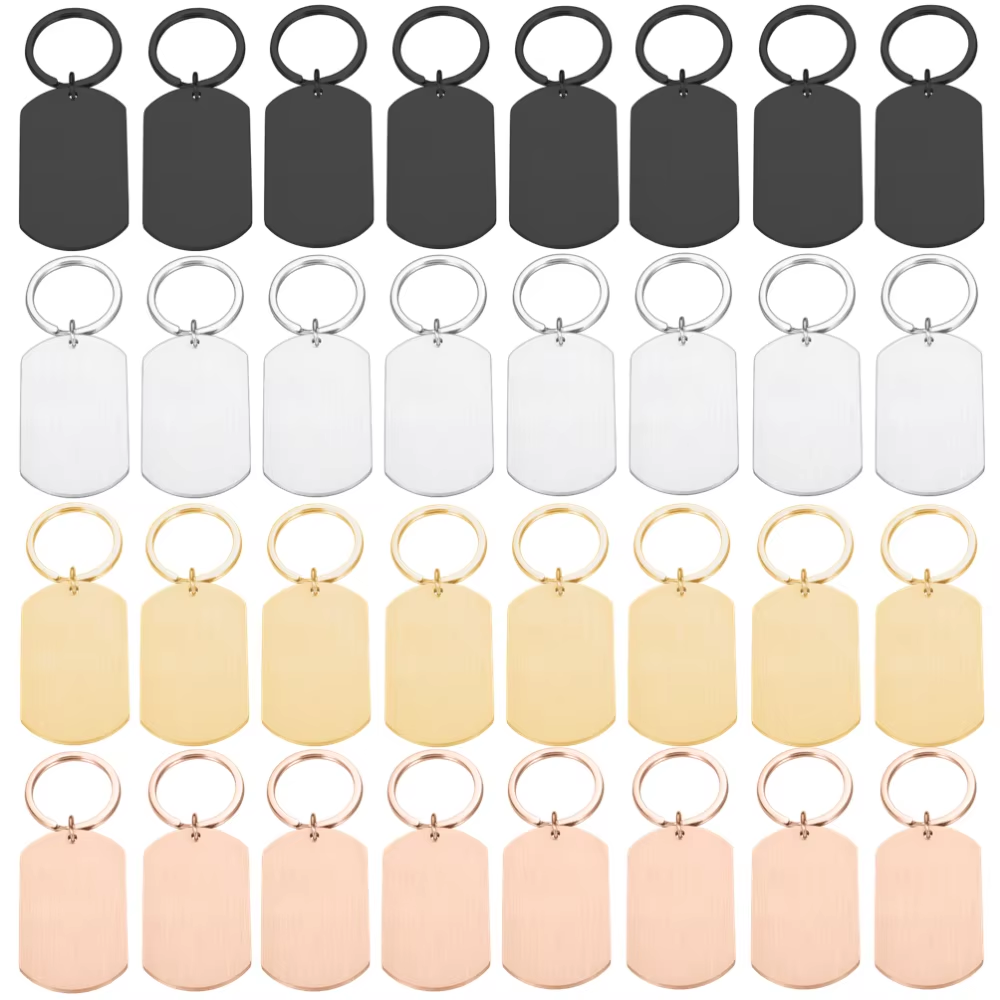 10PCS Custom Metal Tag Keychai - Men'S Fashion Gold Chain review and price