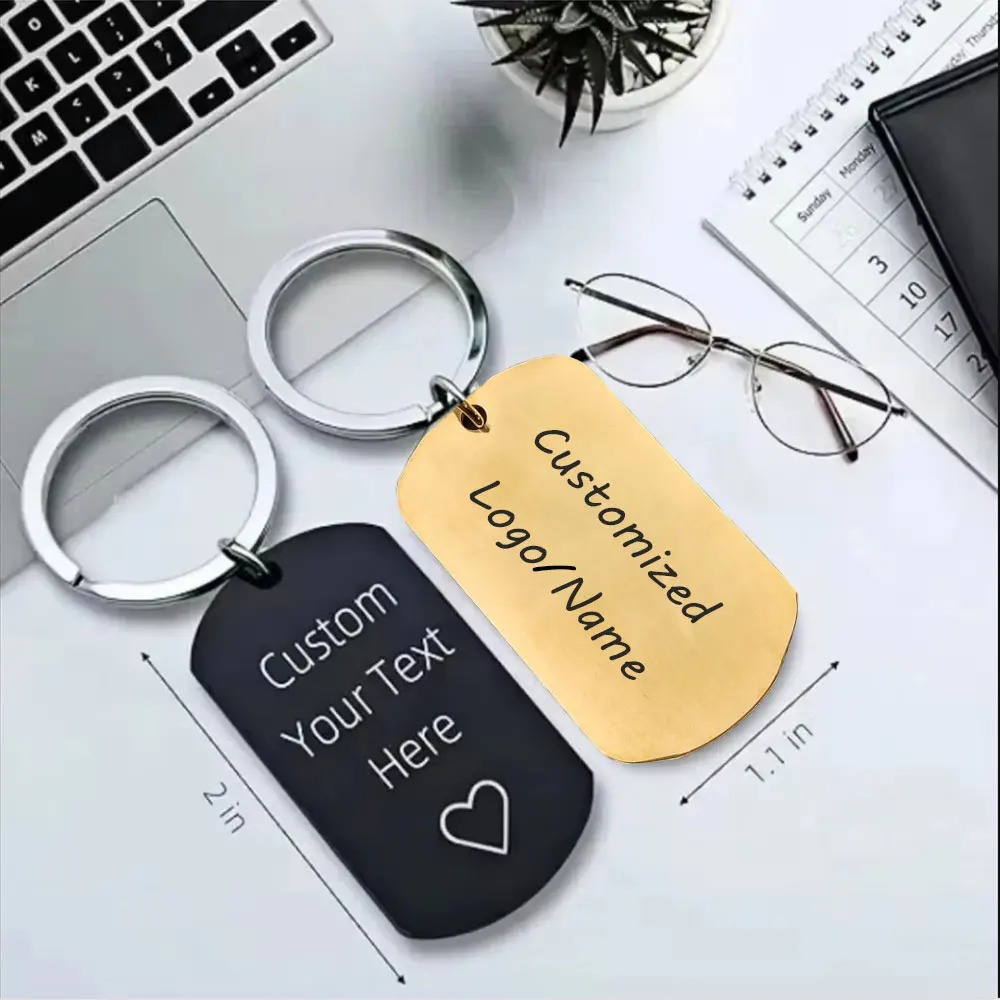 10PCS Custom Metal Tag Keychai - Men'S Fashion Gold Chain review and price