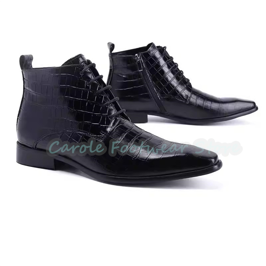 Fashion Genuine Leather Ankle  - Men'S Fashion For Wedding review and price
