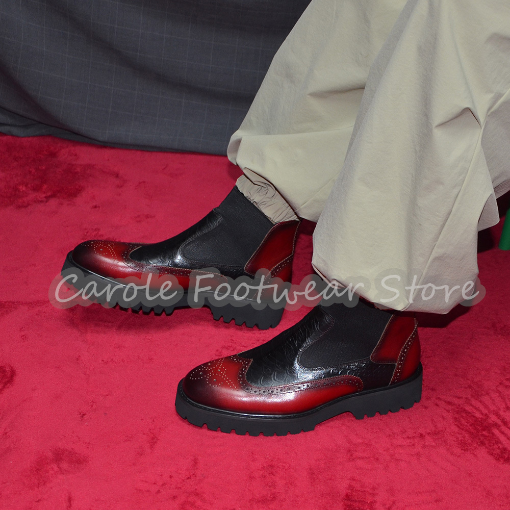 Fashion Embossed Brogue Chelse - Men'S Fashion For Wedding review and price