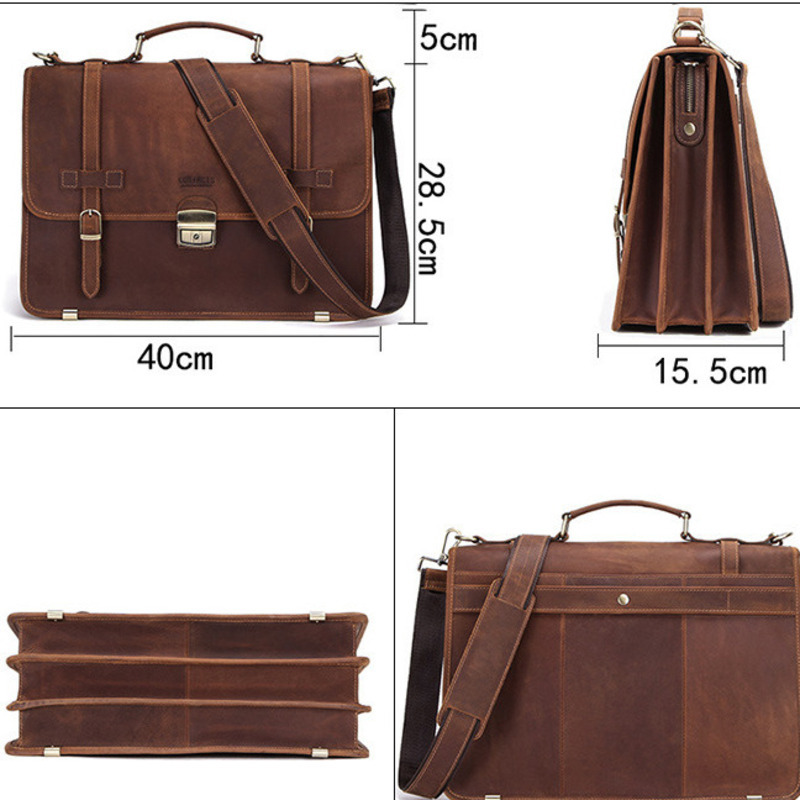 New Fashionable Leather Briefc - Mens Fashion In 40S review and price