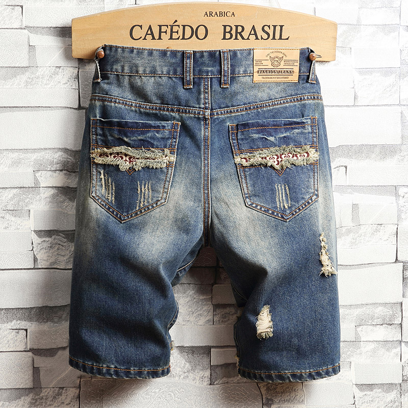 Ripped Hip-hop Denim Shorts Me - Men'S Fashion Overalls review and price