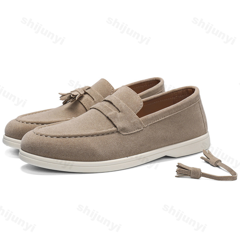 Men Flat Loafers Frosted Suede - Men'S Fashion For Wedding review and price
