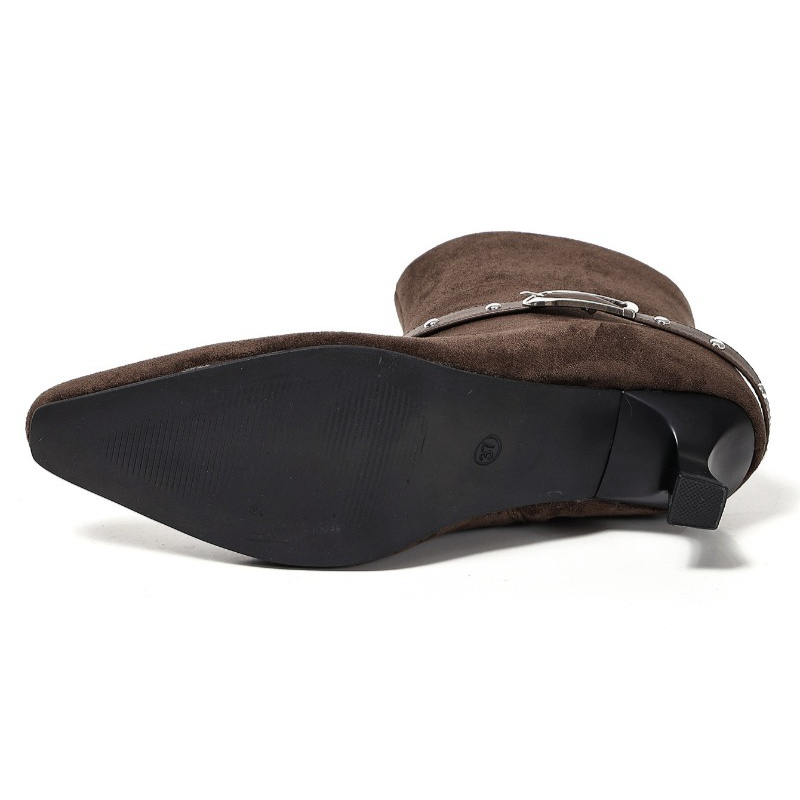 New Winter Suede Women High Bo - Men Fashion Elegant review and price