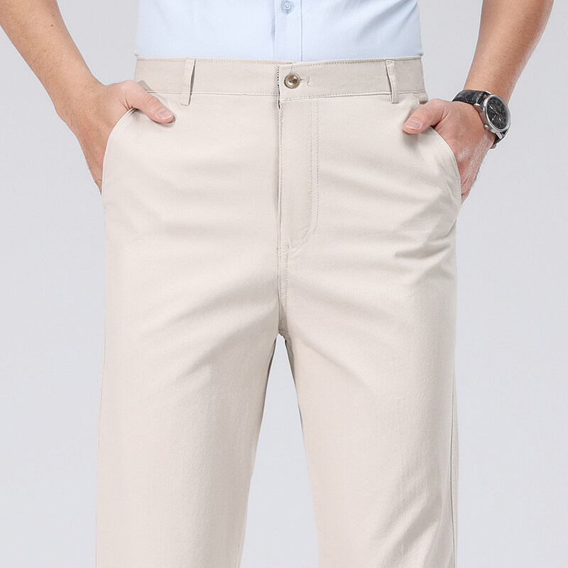 Mens Cotton Trousers Man Busin - Chino Pants Men review and price