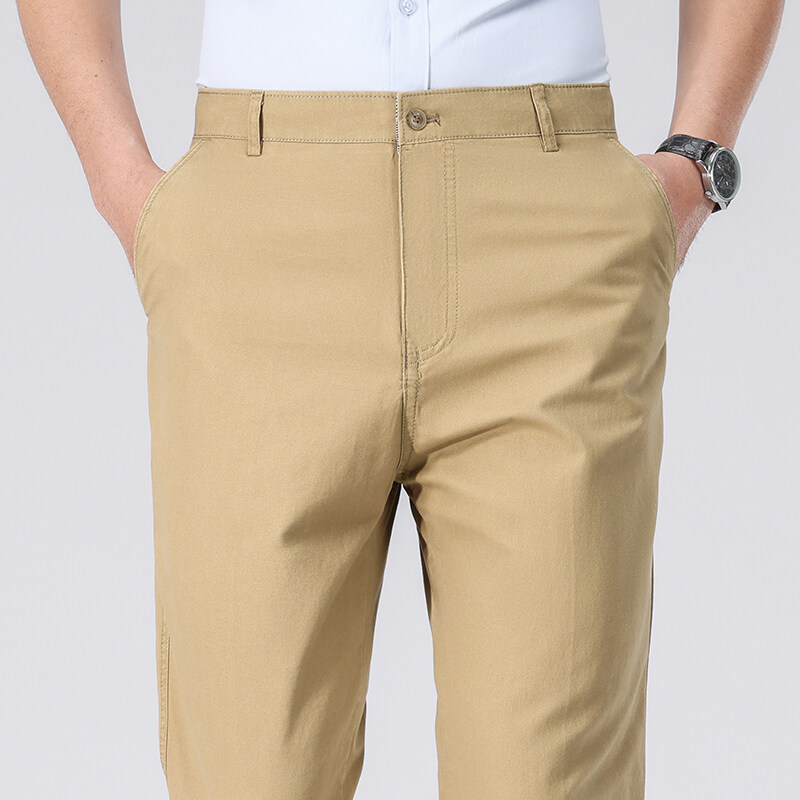 Mens Cotton Trousers Man Busin - Chino Pants Men review and price