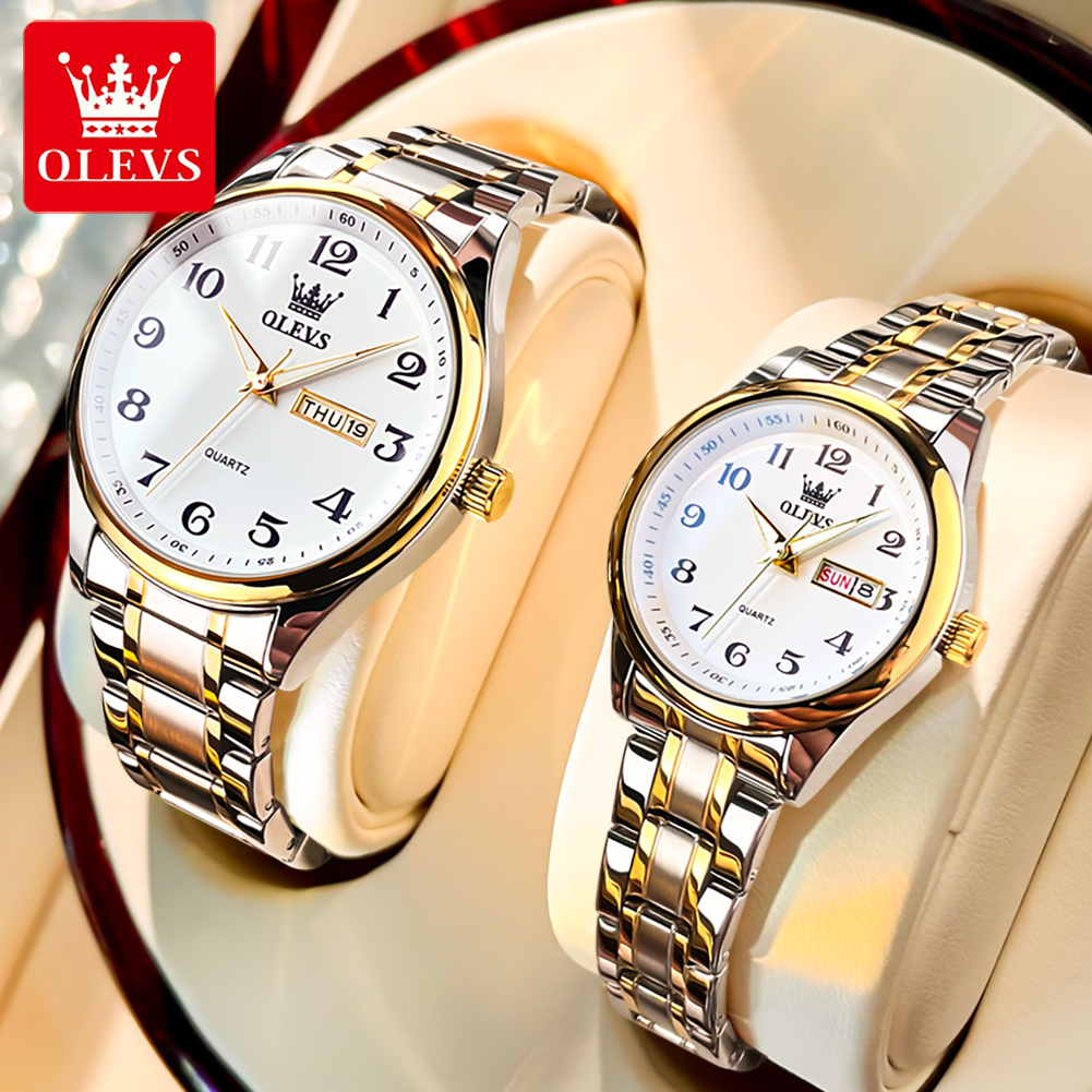 OLEVS Top Brand Couple Quartz  - Mens Fashion In 40S review and price