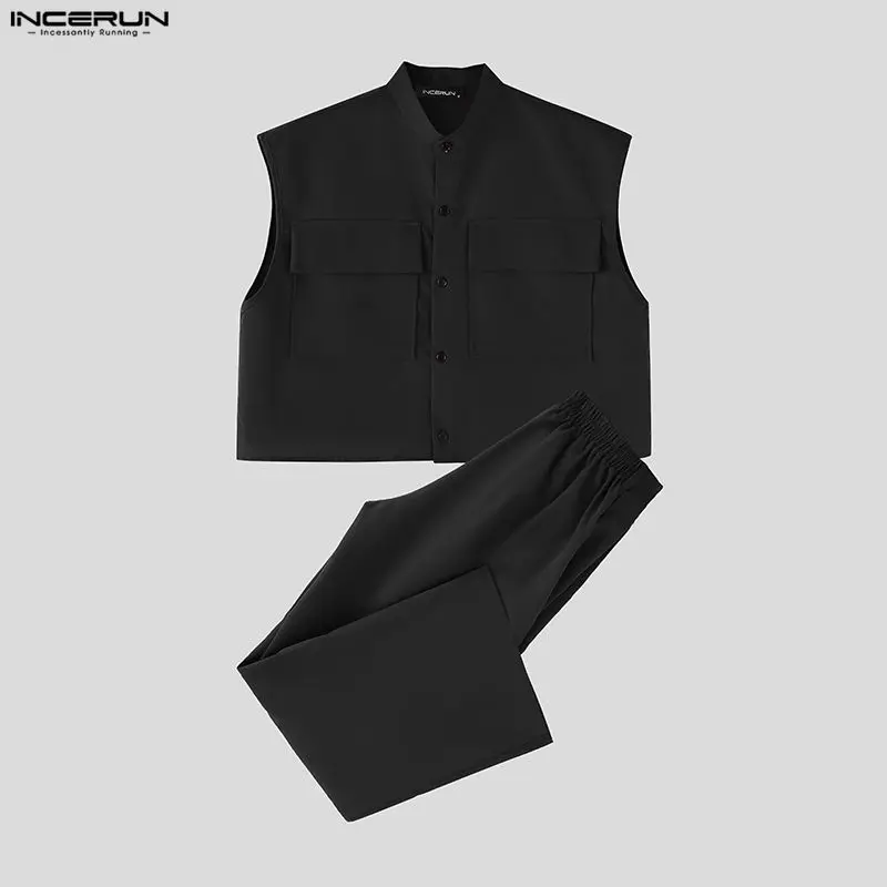 INCERUN Men Sets Solid Sleevel - Men'S Fashion 2026 review and price