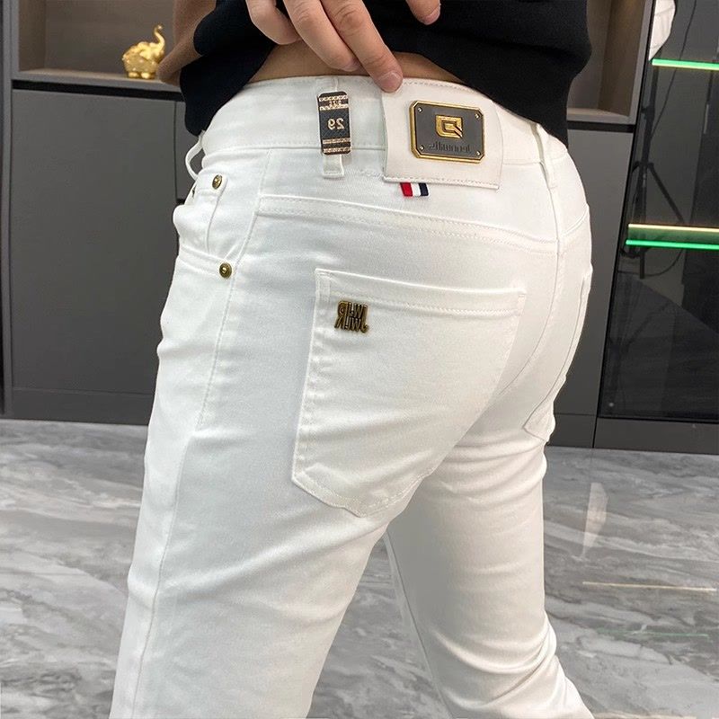White Jeans Men's European Goo - Men'S Fashion Jeans And Boots review and price