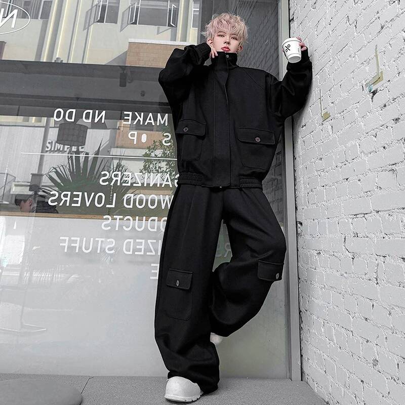 LUZHEN Color Cardigan 2026 PU  - Knitted Cardigan Men review and price