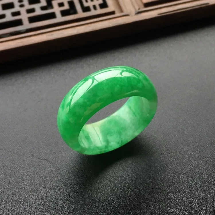 Natural Green Jade Ring Jadeit - Men'S Fashion For Wedding review and price