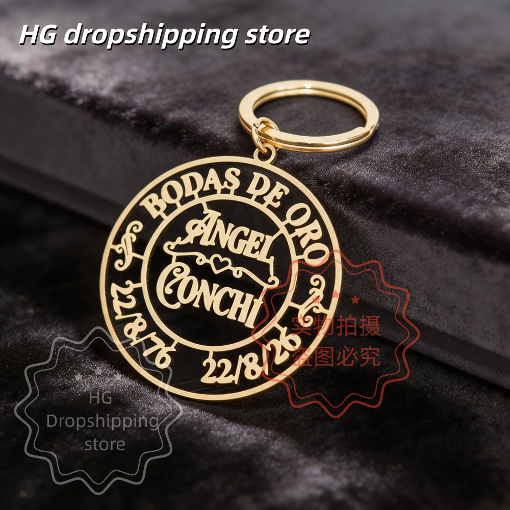 Personalized Logo Keychain Who - Men'S Fashion Gold Chain review and price