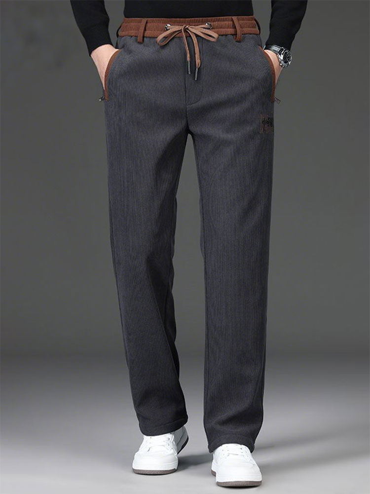 Fleece Thicken Winter Chinos T - Chino Pants Men review and price