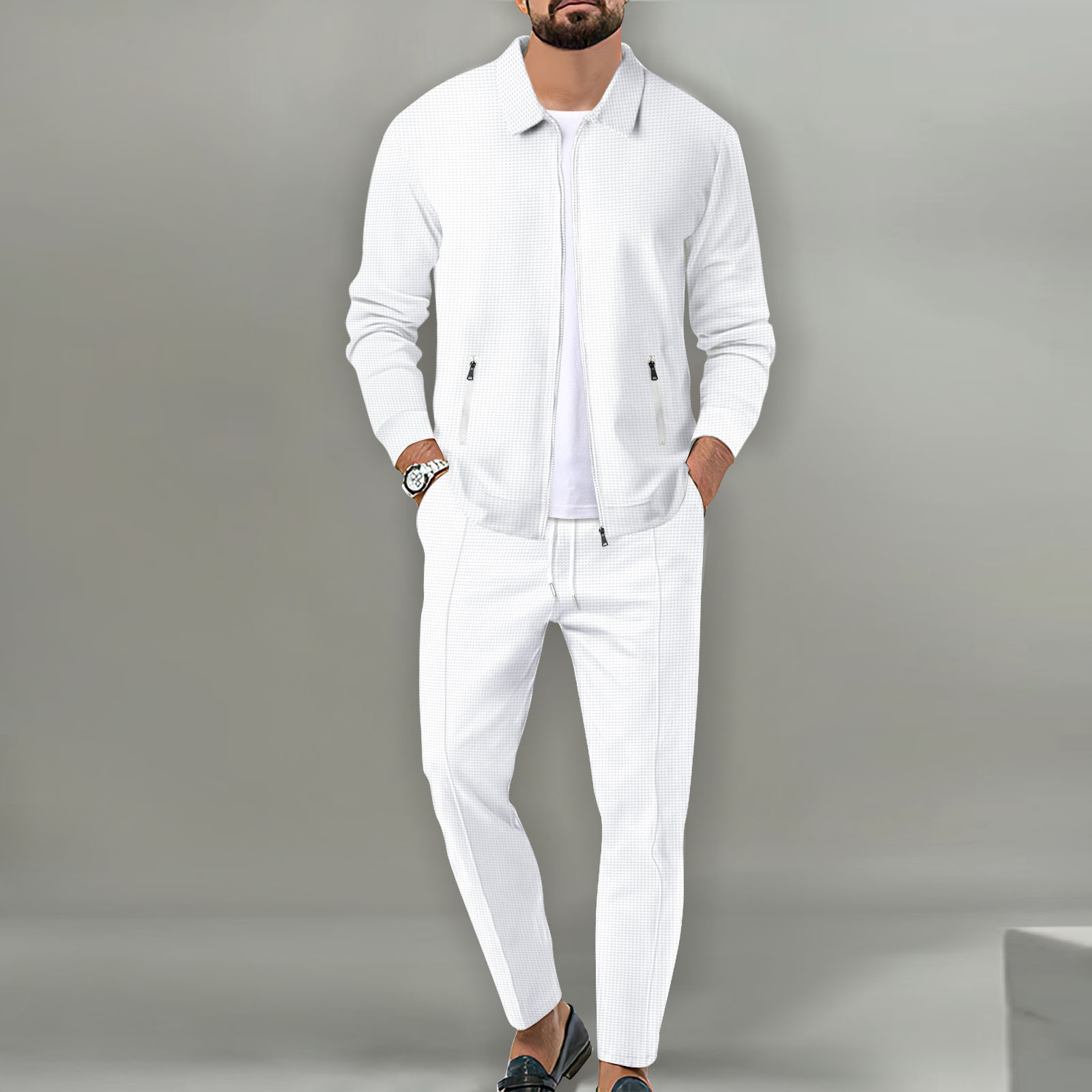 Men's autumn jacket set for yo - Knitted Cardigan Men review and price