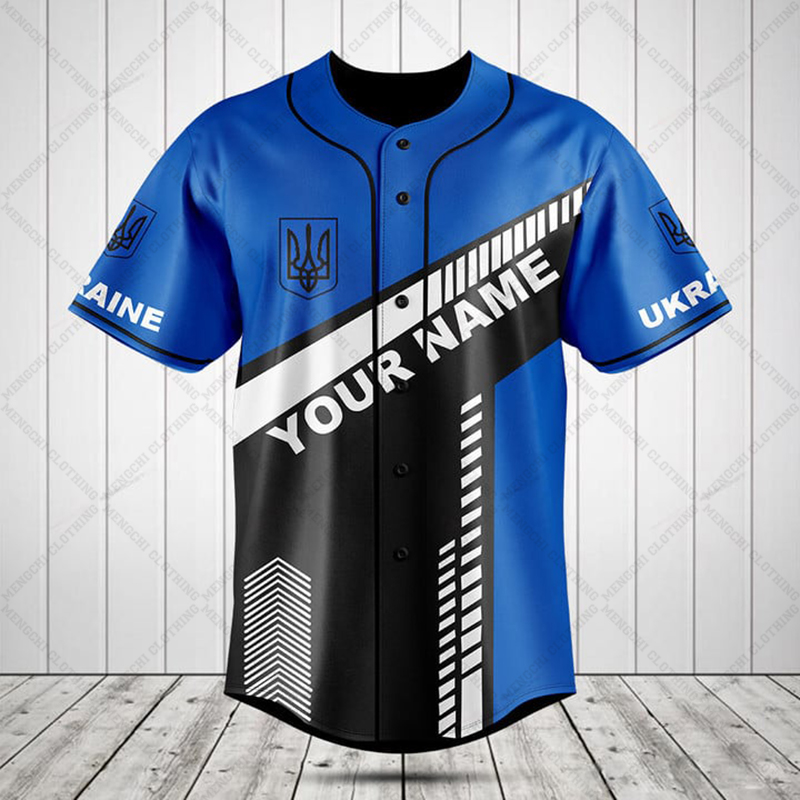 Custom Name Ukraine Shield Gra - Mens Fashion Baseball Jersey review and price