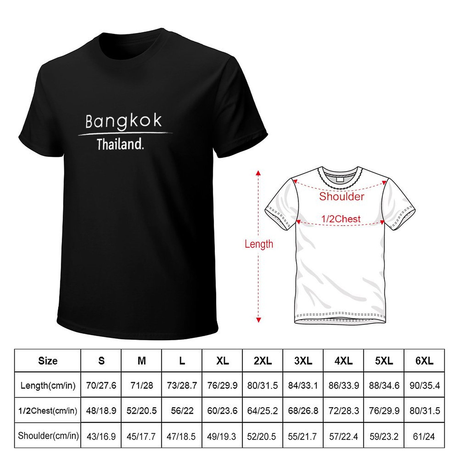 Bangkok Thailand T-Shirt Fashi - Mens Fashion Bangkok review and price