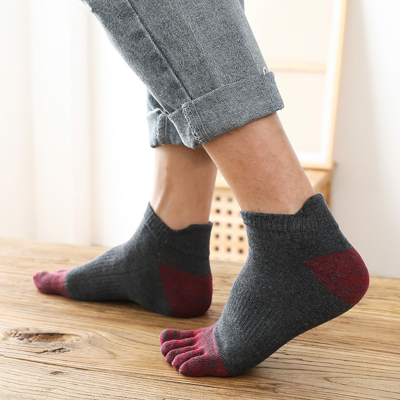 5 Pairs Mens Boys Colorful Fiv - Men'S Fashion Quarter Socks review and price