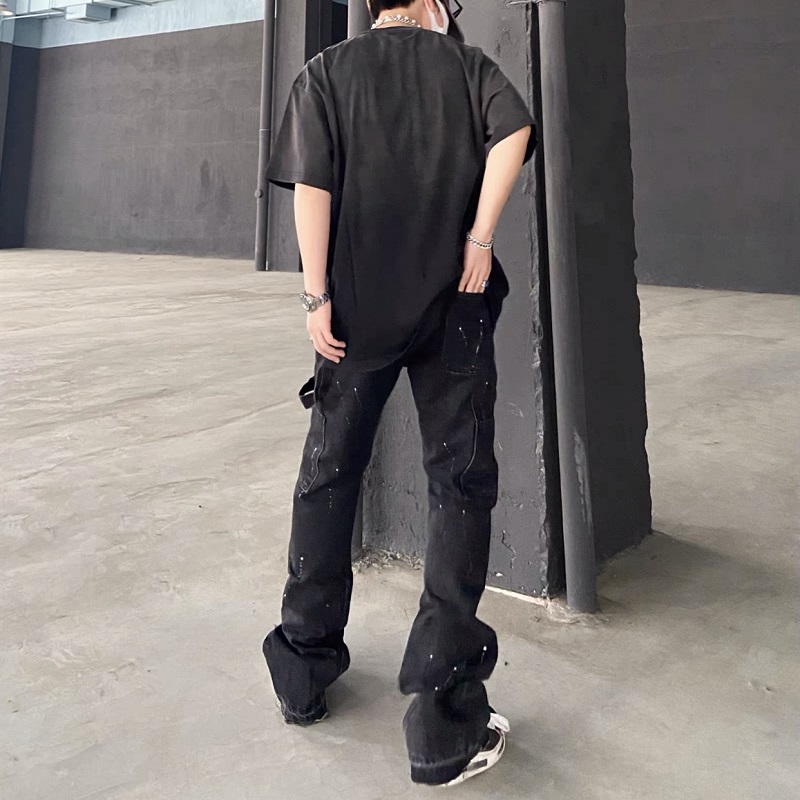 2025 New Graffiti Splash Ink D - Men'S Fashion Jeans And Boots review and price