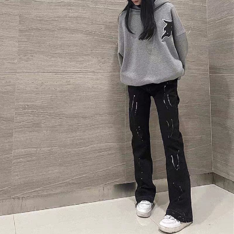 2025 New Graffiti Splash Ink D - Men'S Fashion Jeans And Boots review and price
