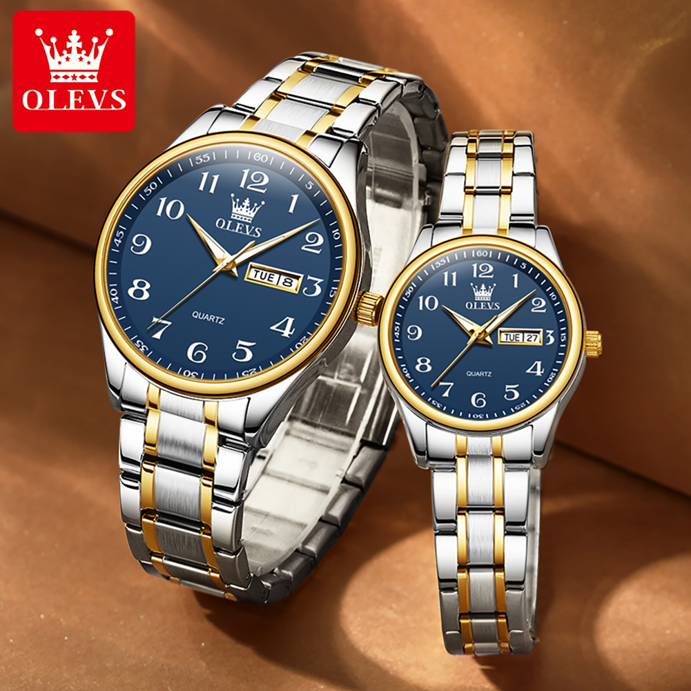 OLEVS 5567 Brand Couple Quartz - Mens Fashion In 40S review and price