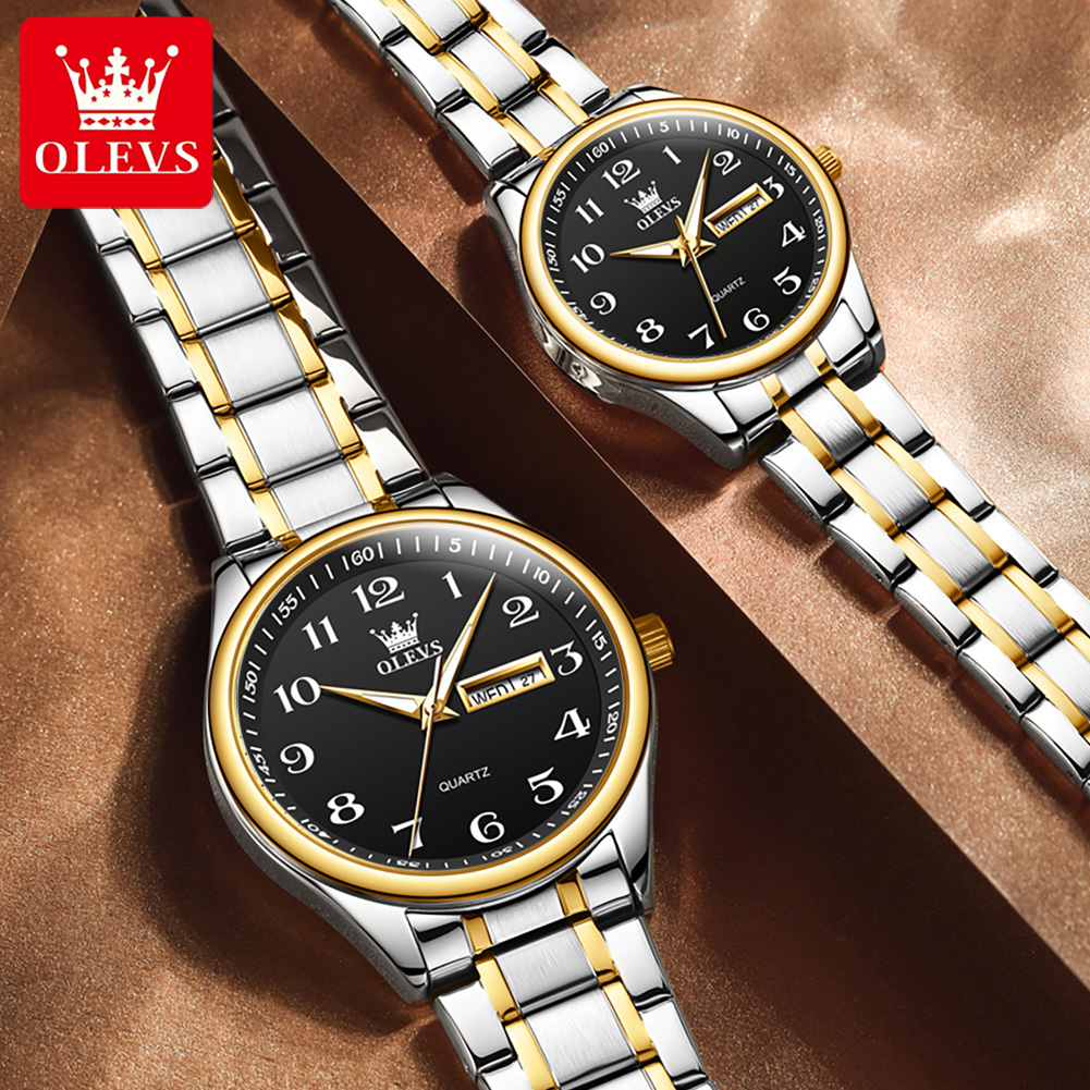 OLEVS 5567 Brand Couple Quartz - Mens Fashion In 40S review and price