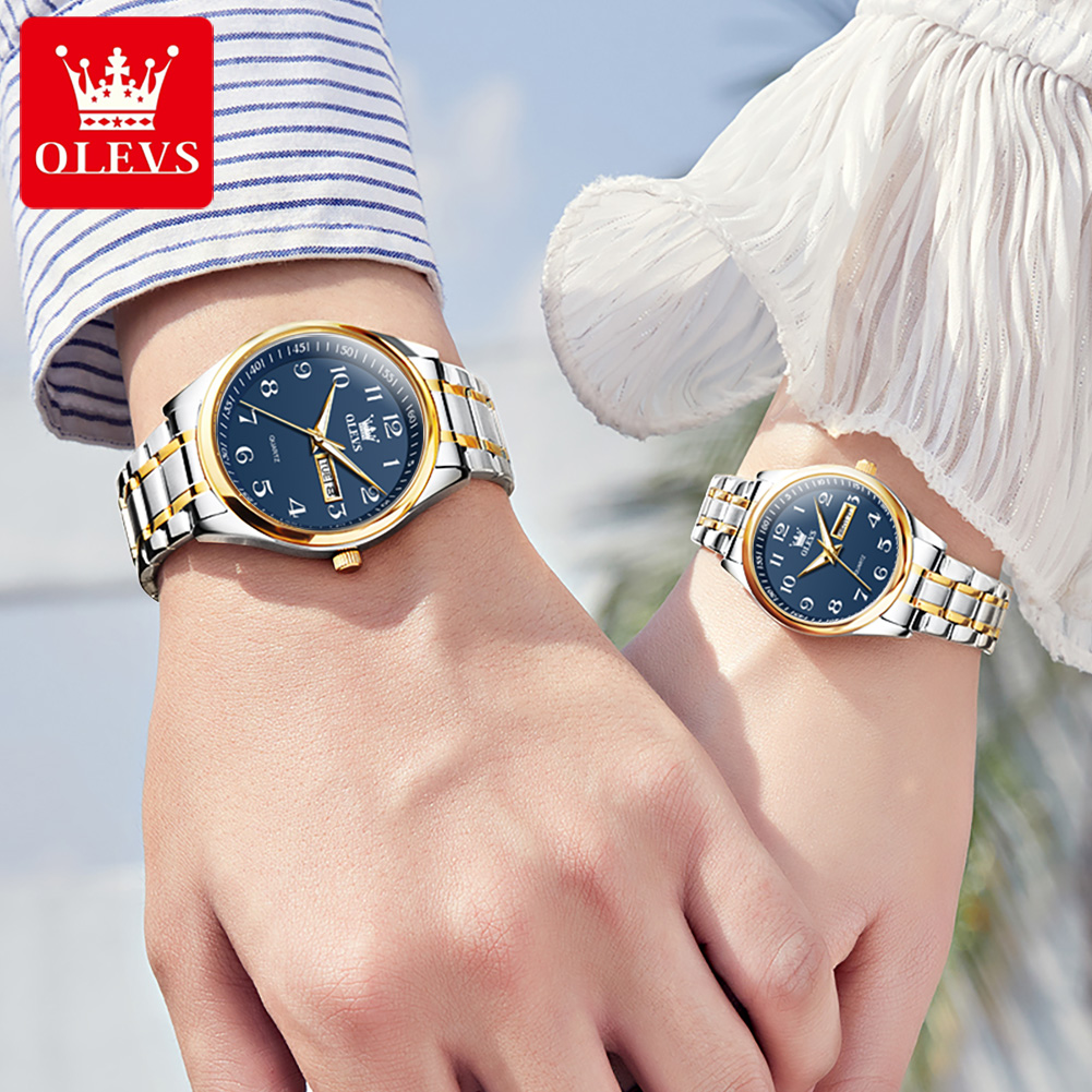 OLEVS 5567 Brand Couple Quartz - Mens Fashion In 40S review and price