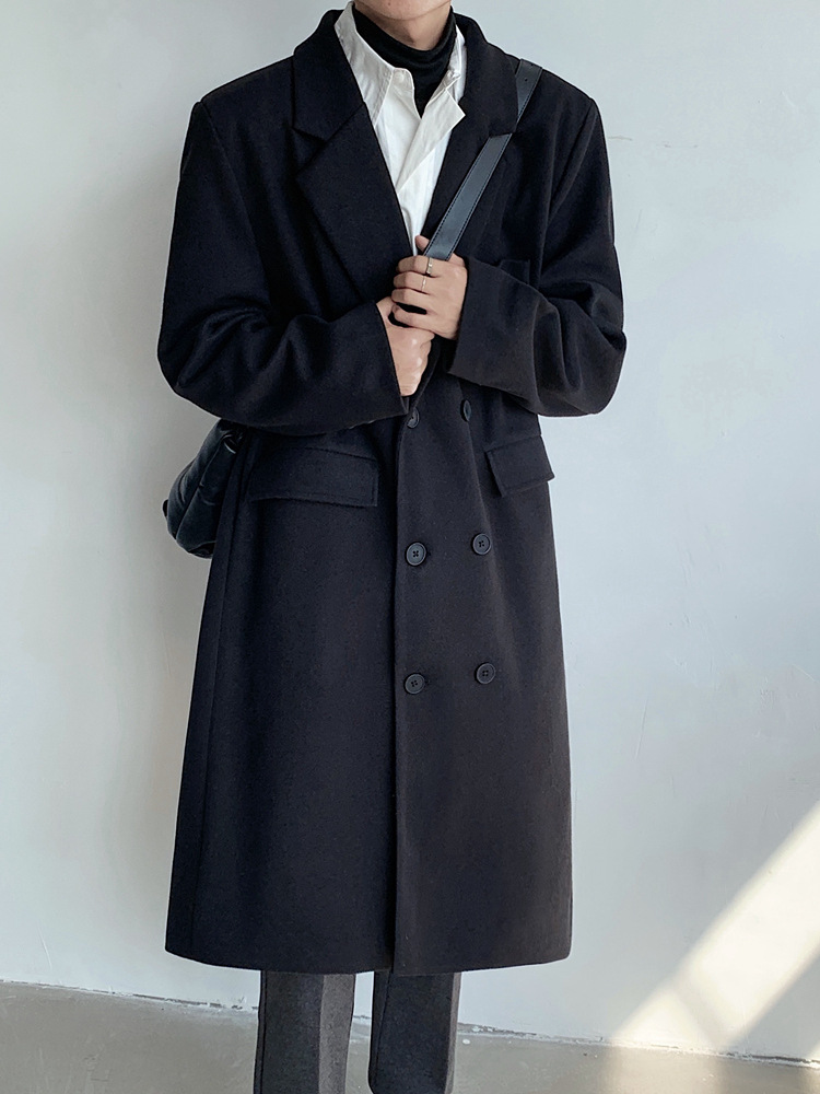 Wool Blend Coat Men'S Mans Pre - Men'S Fashion Aesthetics review and price