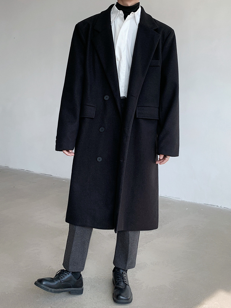 Wool Blend Coat Men'S Mans Pre - Men'S Fashion Aesthetics review and price