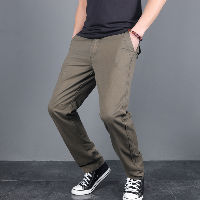 New Men's Spring Autumn Solid  - Chino Pants Men review and price