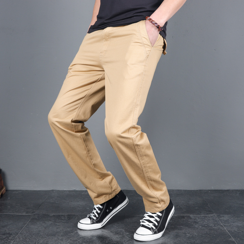 New Men's Spring Autumn Solid  - Chino Pants Men review and price