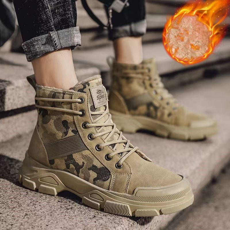 2025 Winter Camouflage Insulat - Men'S Fashion Jeans And Boots review and price