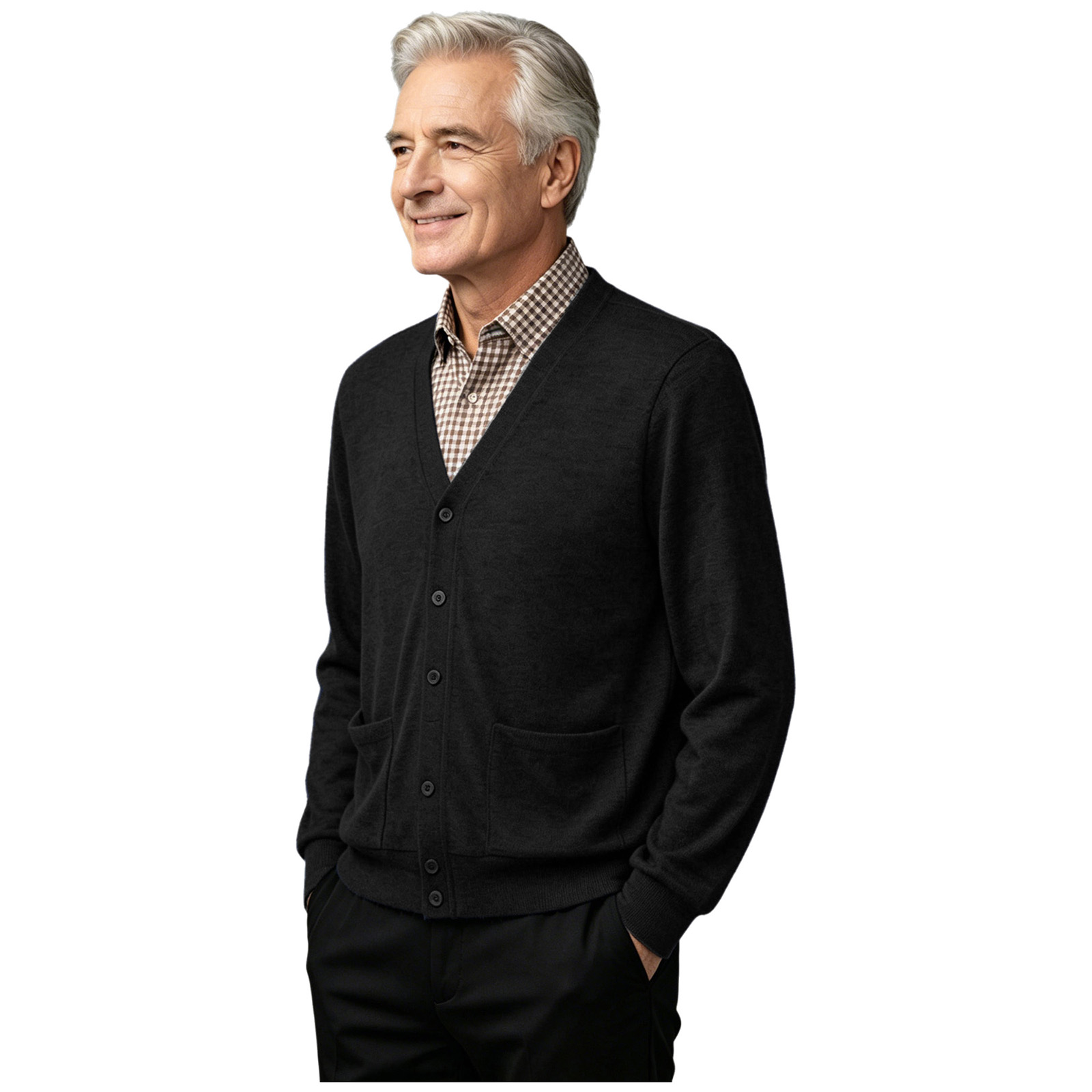 Men Elderly Disabled Adaptive  - Knitted Cardigan Men review and price